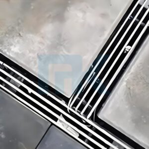 Outdoor garden floor linear drainage